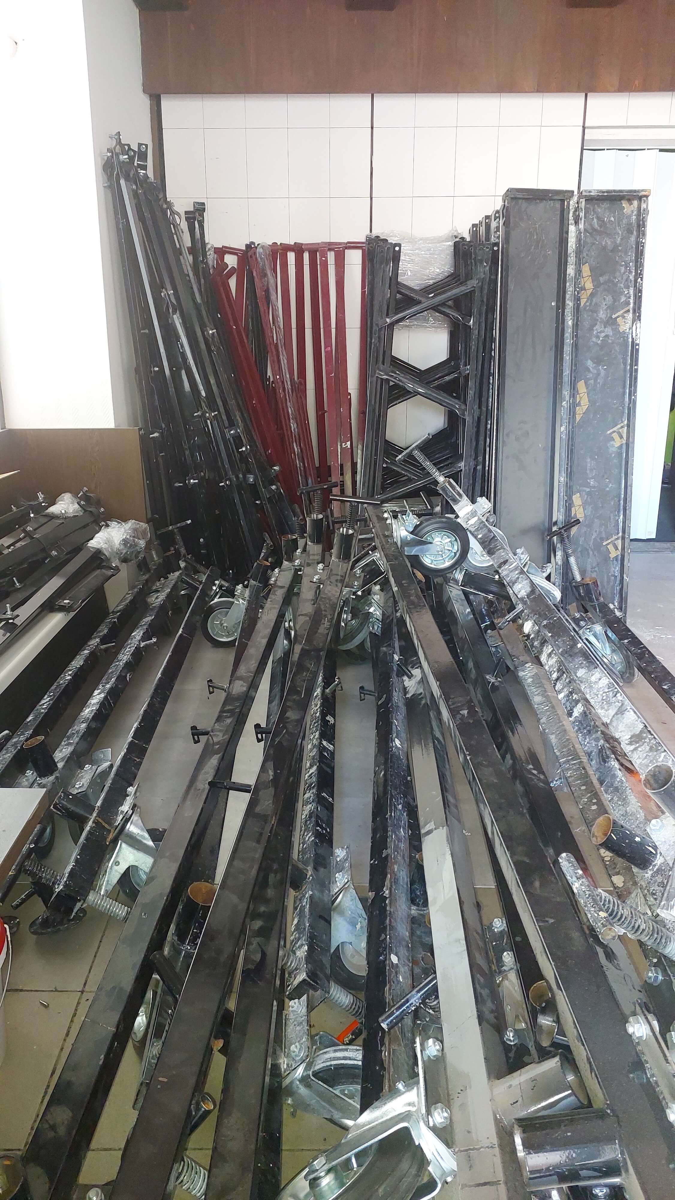 Rollgerüst im Einsatz bei Arbeiten in Bayern