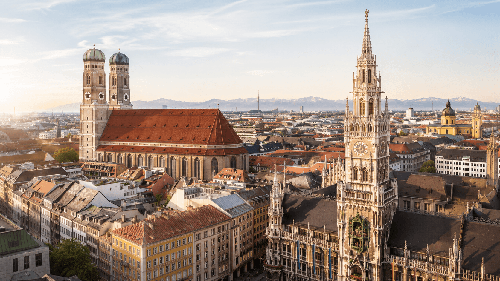 München Stadtansicht mit Rollgerüst-Service in Bayern